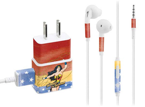 DC Comics Wonder Woman Ready to Fight Phone Charger Skin